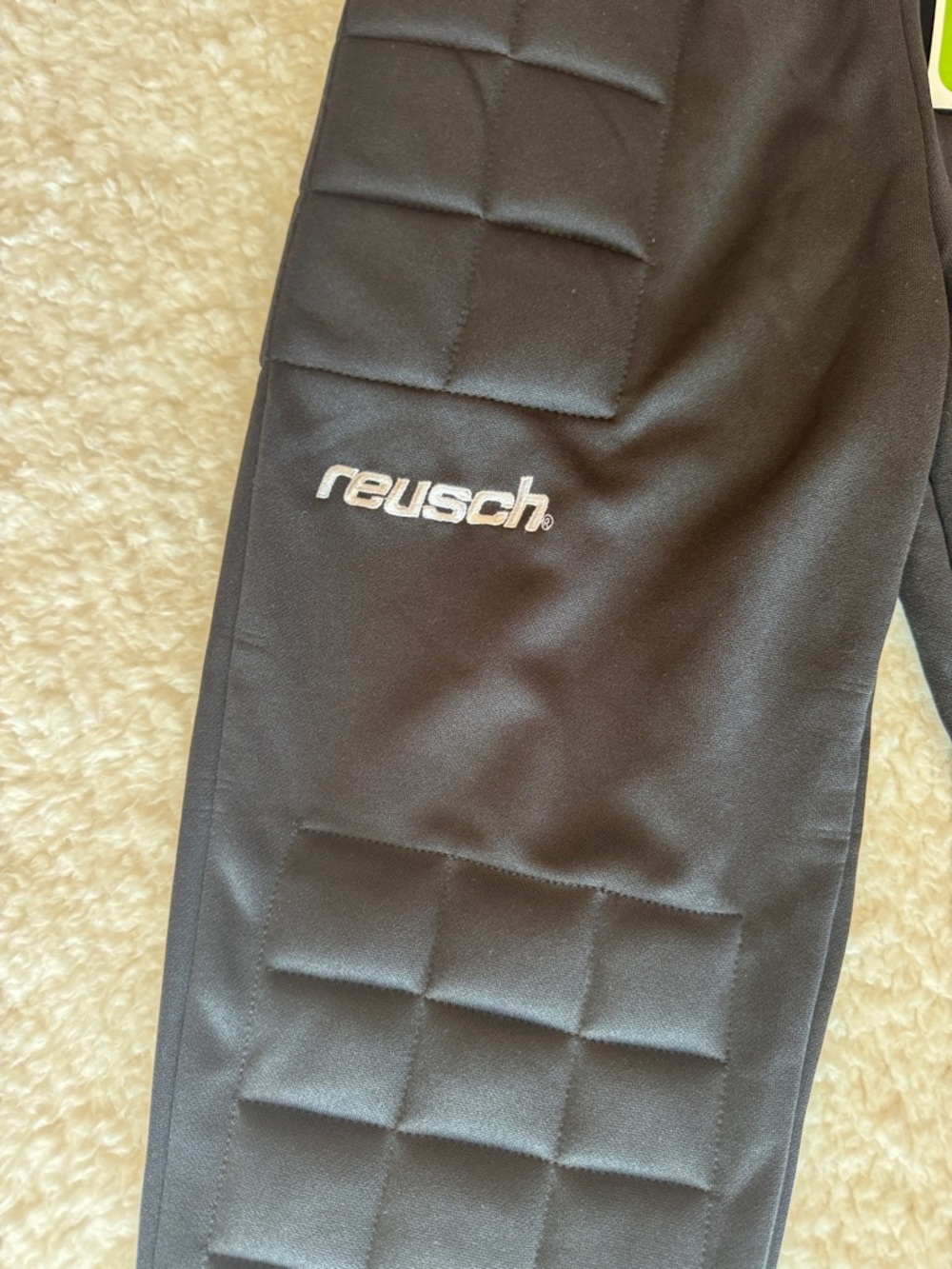 Reusch Goalkeeper Pants Womens YS‎ Black Padded Soccer GK NWT - Picture 3 of 12